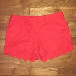 J.Crew Factory Scalloped Shorts